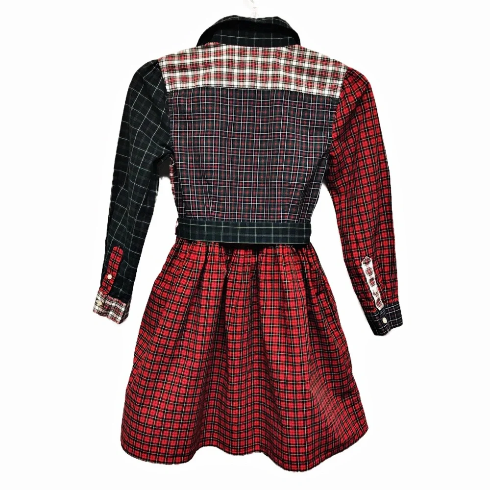Polo Ralph Lauren Plaid Cotton Long Sleeve Girls Shirt Dress 6X